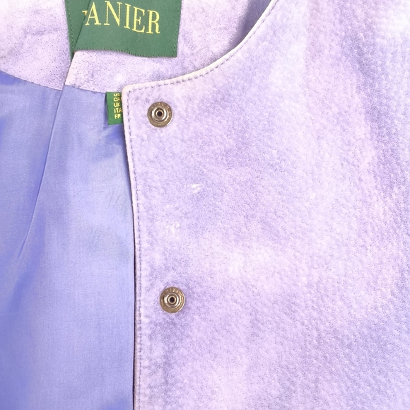 Vintage Purple Danier Suede Jacket 1980-1990s Era - Picture 10 of 13